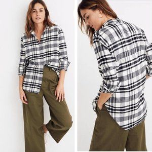 Madewell Flannel Oversized Ex-Boyfriend Shirt
